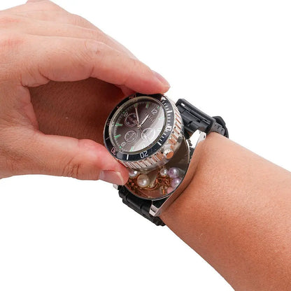 Creative Hidden Safe Watch-Style Box - 2-in-1 Medicine & Jewelry Storage Case