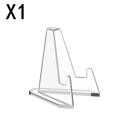Clear Acrylic Coin & Card Display Stand – 1-30PCS Mini Easel Holder for Trading Cards, KPOP Idol Cards & Collectible Organizer Stand