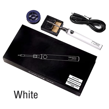 Wireless Rechargeable Electric Soldering Iron – USB 5V 8W Fast Charging Lithium Battery Portable Welding & Repair Tool for Precision Electronics
