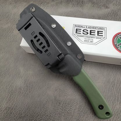 ESEE AGK Fixed Blade Knife - D2 Steel Outdoor Knife with Sheath for Hiking, Fishing, Climbing & Camping