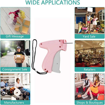 Garment Label Gun — Soft Silicone Pinless Snap Sewing Tool with Anti-Slip Holder