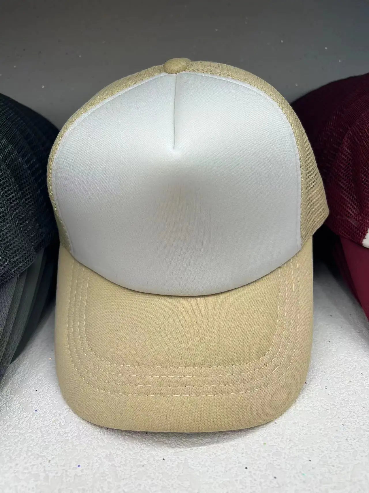 Custom Logo Mesh Trucker Cap - 5 Panel Snapback Baseball Hat for Men & Women Summer Sports Sun Hat