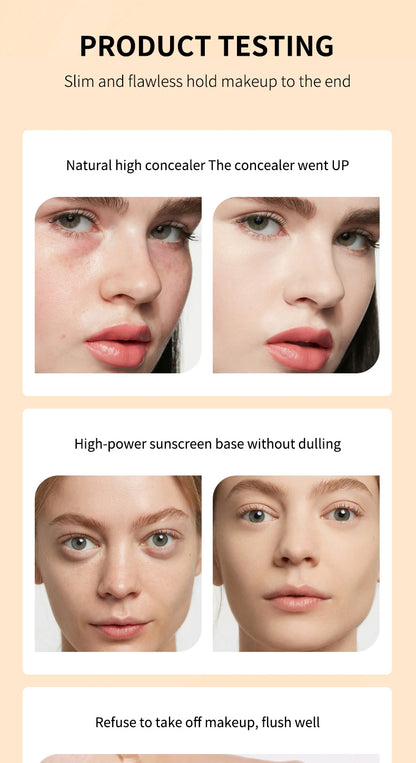 Ocheal 30g CC Cream Foundation – Waterproof Concealer, Moisturizing Sunscreen, SPF 50+, Long-Lasting Brightening Makeup Primer