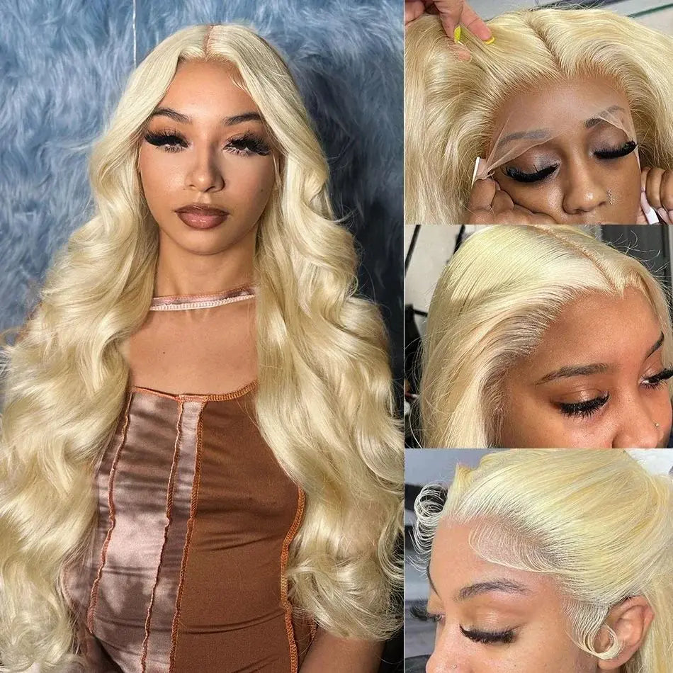613 HD Lace Frontal Human Hair Wig – 13x6 & 13x4 Body Wave, 30 Inch, 250% Density Brazilian Hair, Black, Women's Choice