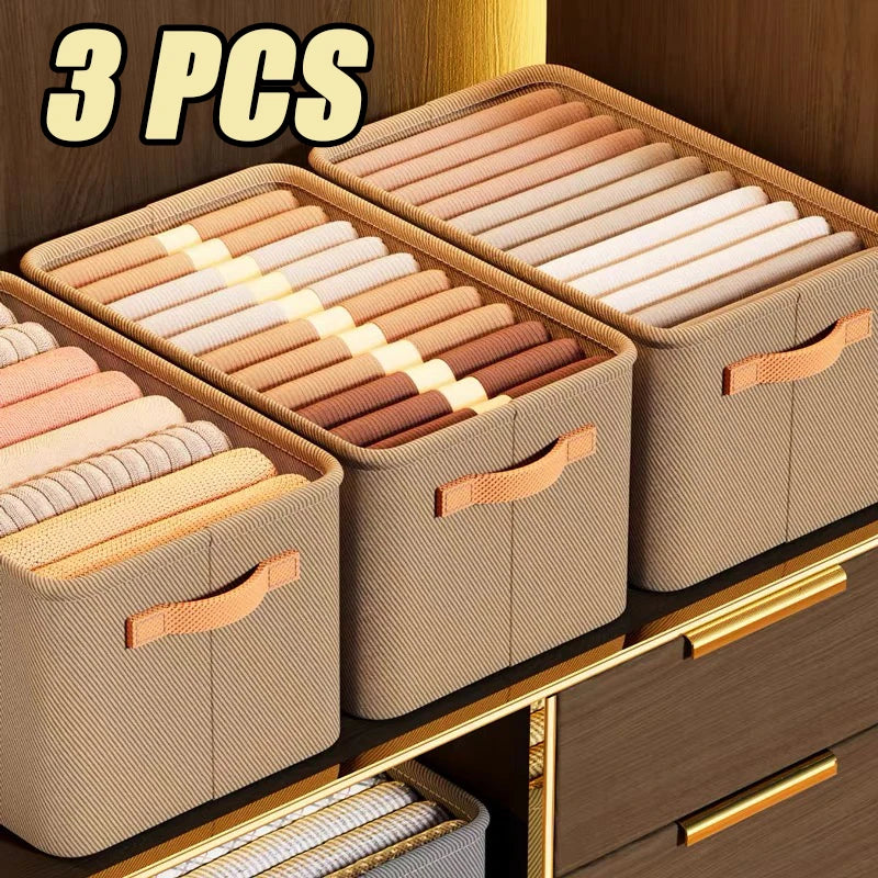 1/2/3PCS Collapsible Clothing Organizer – Closet Drawer Storage for Clothes, Pants & Toys