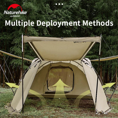 Naturehike Aries Tunnel Tent – 4-6 Person 4-Season Geodesic Outdoor Camping Tent, Double Layer, Large Travel Shelter