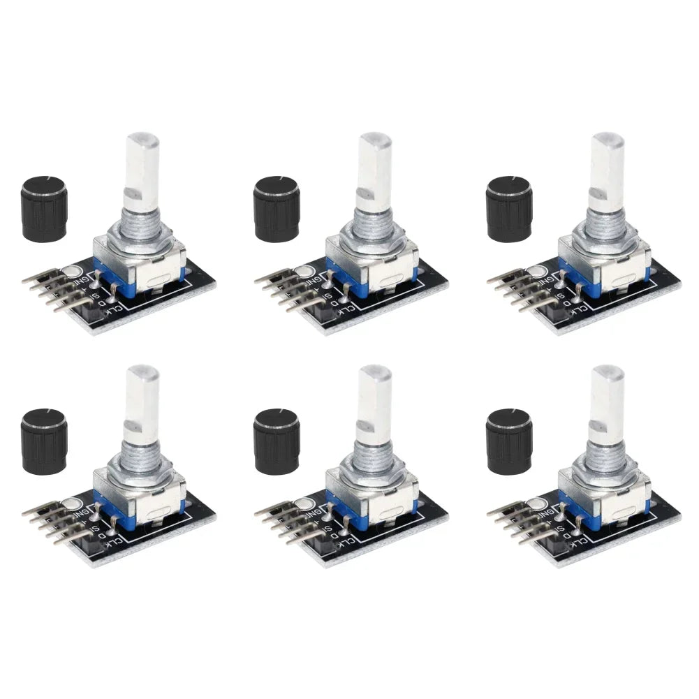 1-8PCS KY-040 Rotary Encoder Module - 360° Knob Switch Sensor Development Board for Arduino 5V DIY Projects