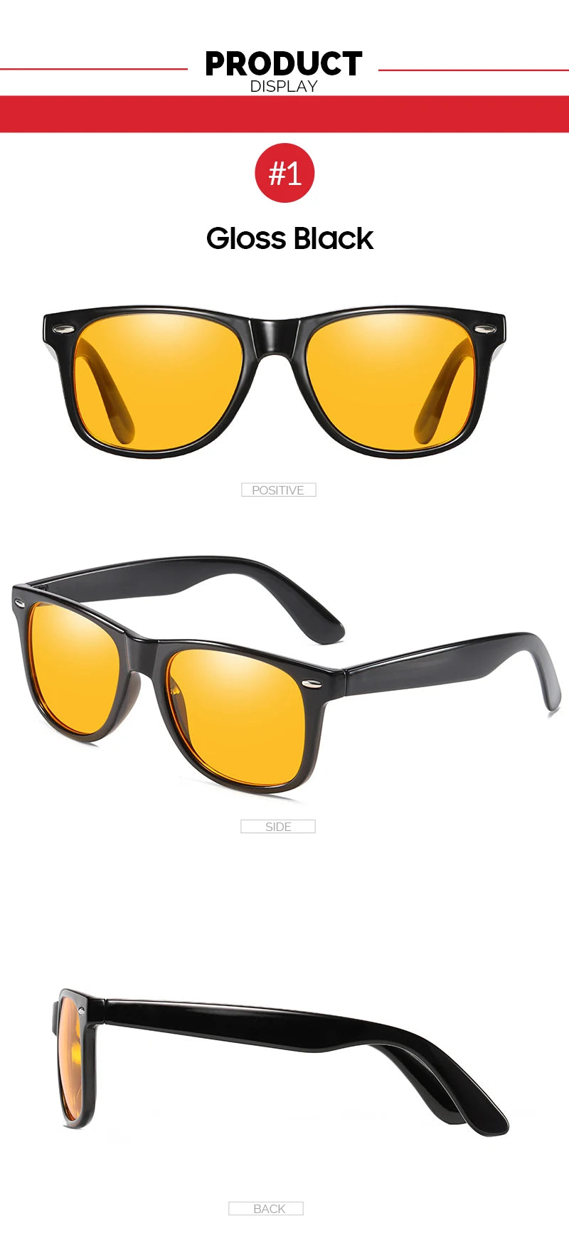 VIVIBEE Blue Light Blocking Glasses – Night Vision Square Computer Eyewear for Men & Women