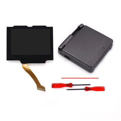Laminated V5 IPS GBA SP Backlight LCD Replacement Mod Kit – Backlit Screen for Game Boy Advance SP, No Shell Cutting Needed