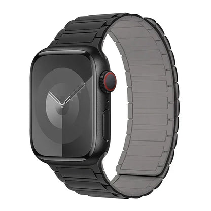 Magnetic Silicone Loop Strap for Apple Watch — 38mm-49mm iWatch Series 3-9 & SE Ultra 2