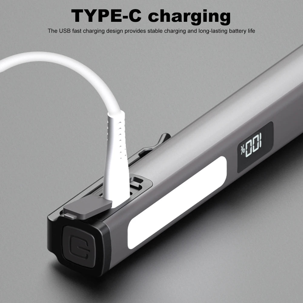 LED SMD Medical Pen Light with Clip – 120LM Inspection Flashlight, Pupil Lamp, 400mAh Rechargeable Pen Torch for Nursing & Medical Use