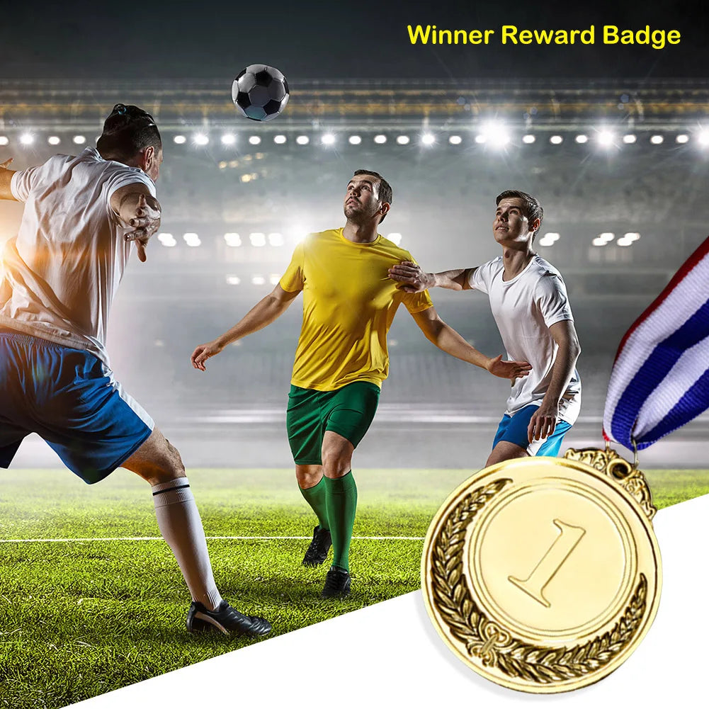 3-Piece Gold, Silver and Bronze Winner Medals - Sports Day Competition Awards for Adults, Kids, Outdoor Games, and Souvenirs