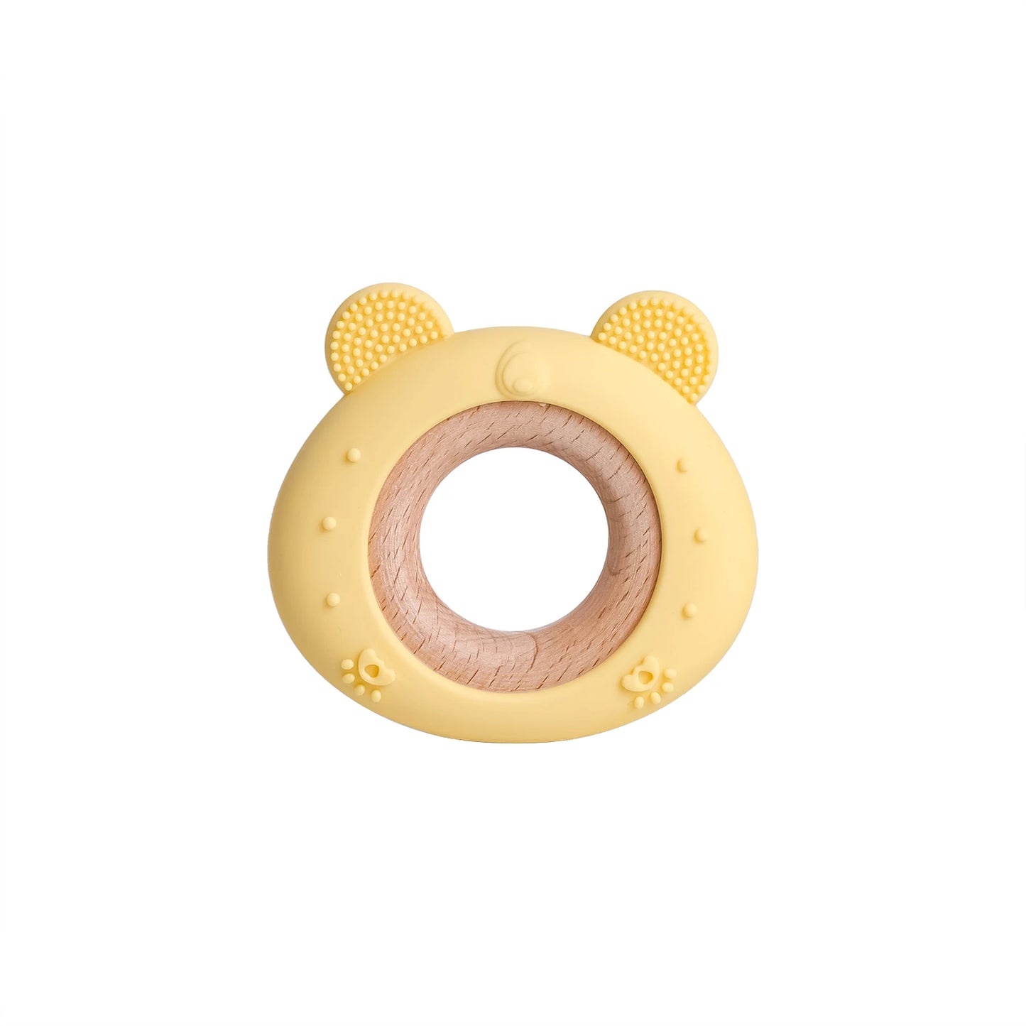 TYRY.HU Silicone Baby Teether - Cartoon Frog & Deer Teething Necklace Pendant for Infant Gum Relief Gift