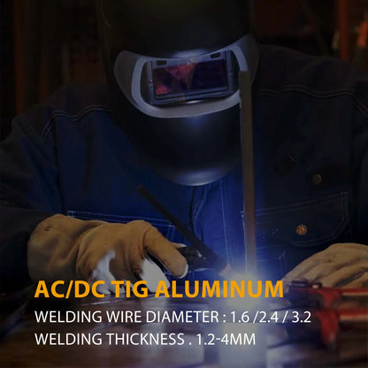 HITBOX 200A 6-in-1 HF TIG AC/DC Aluminum Welder — MMA ARC Argon Digital Pulse Stainless Welding Machine, 2T/4T HBT250P 220V