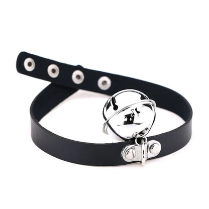 Harajuku Gothic Spike Rivet Star Choker Necklace – Black Bowknot PU Lace Leather Y2K Hip Hop Rock Jewelry for Girls