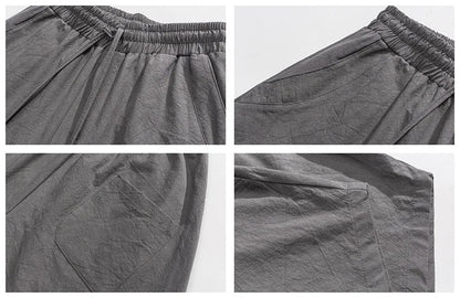 Men’s Spring Loose Harem Pants – Linen Oversized Sweatpants, High-Quality Casual Brand Trousers