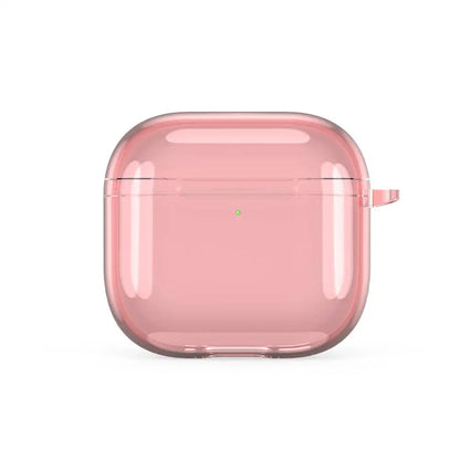 Translucent Protective Sleeve Case for AirPods 4 — Premium Drop-Proof Cover with Carabiner for AirPods 4th Generation