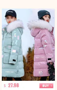 Children’s Winter Clothing Set – Baby Down Jacket Parka & Thick Snowsuit for Boys and Girls
