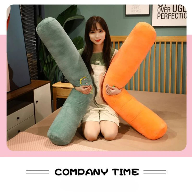Rectangular Pillow for Girls – Multi-Functional Long Bolster Cushion for Pregnancy, Side Sleepers, and Bed Reading Support