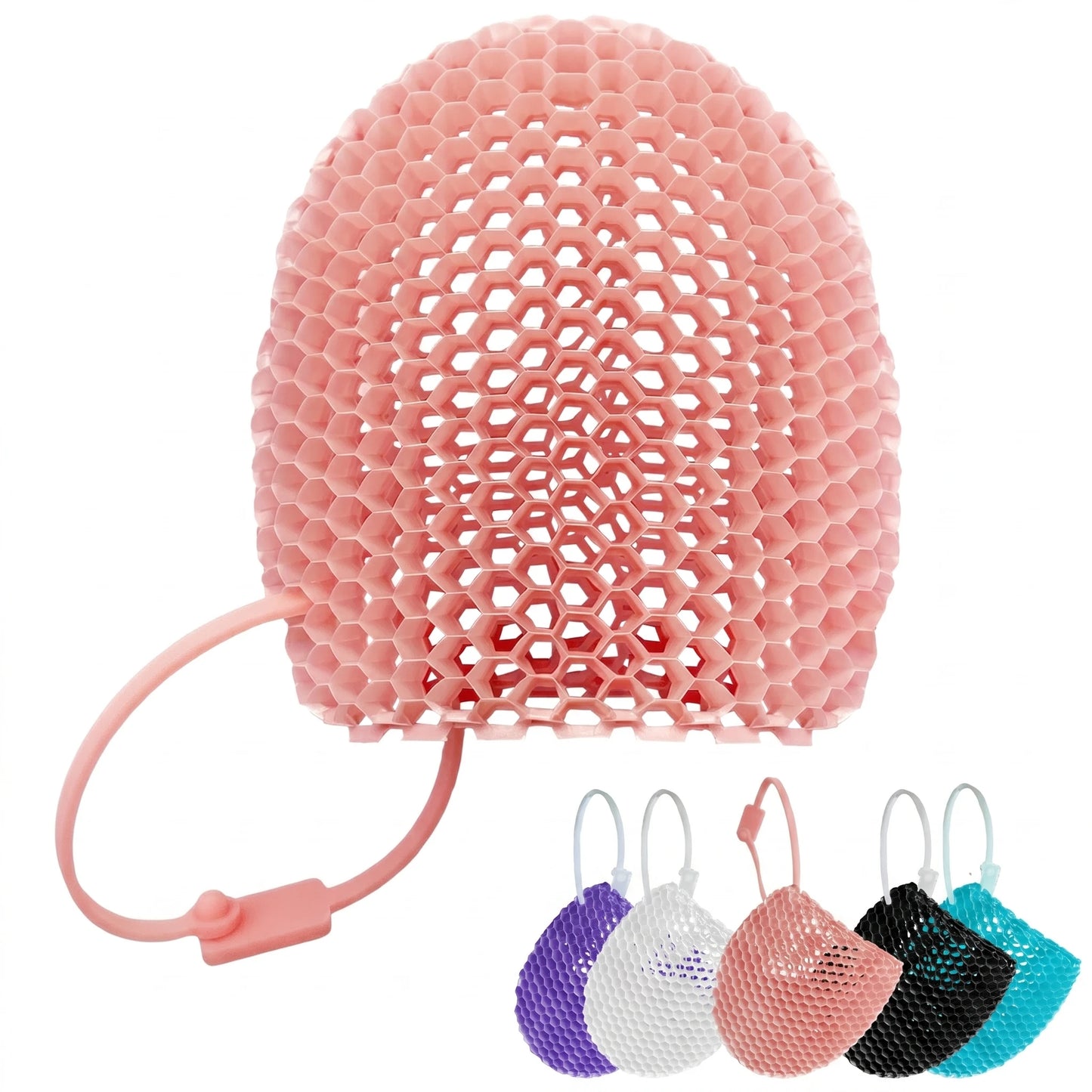 Honeycomb Exfoliating Shower Finger Caps - Breathable Skin Cleansing Scrubbers