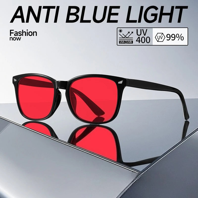 Anti-Blue Light Glasses – Red, Orange & Yellow Lens Filter for Better Sleep, Men & Women
