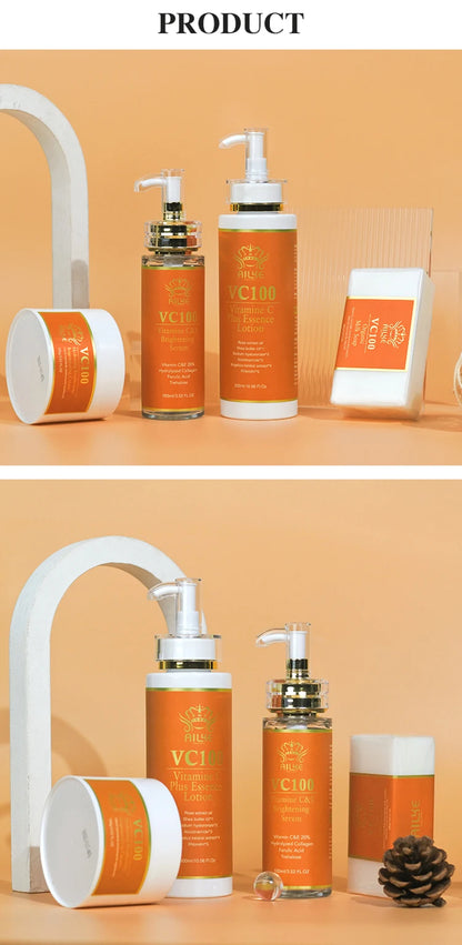 AILKE Whitening & Anti-Aging Kit – Vitamin C Moisturizing Skincare Set