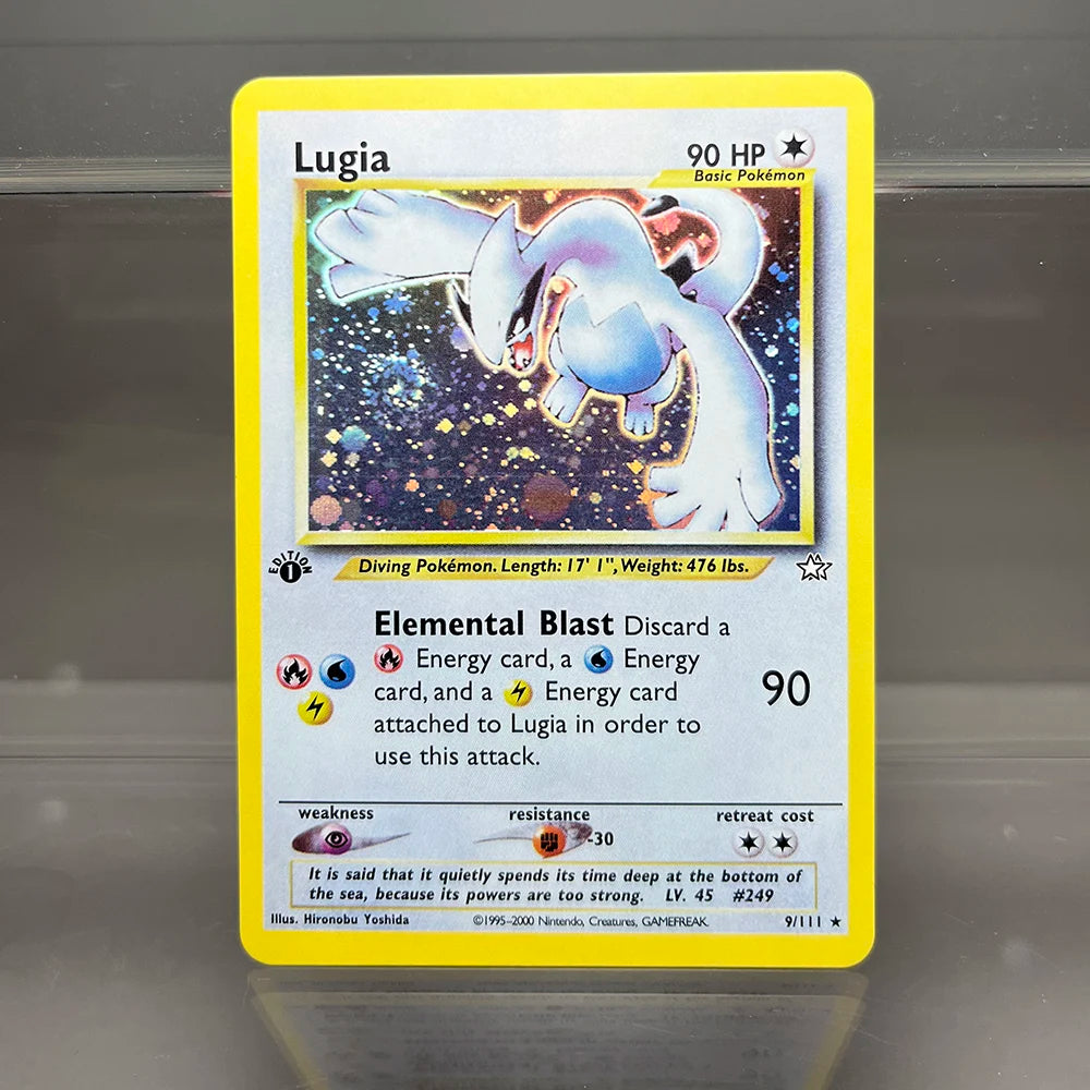 1996 Pokémon 1st Edition Base Set Flash Cards – Shining Charizard, Lugia, Wigglytuff Collection, PTCG Proxy Cards