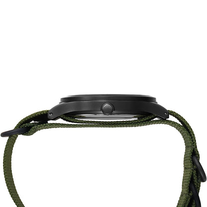 TPW Field Watch 2024 - Easy Read Quartz Wristwatch with Fabric Strap & 24-Hour Display