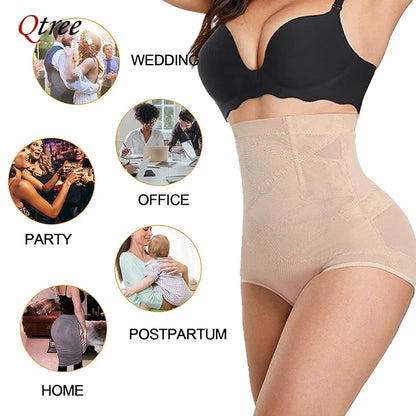 Qtree Plus Size Shapewear for Women – Tummy Control, Butt Lifting, Seamless Waist Trainer Body Shaper Panties