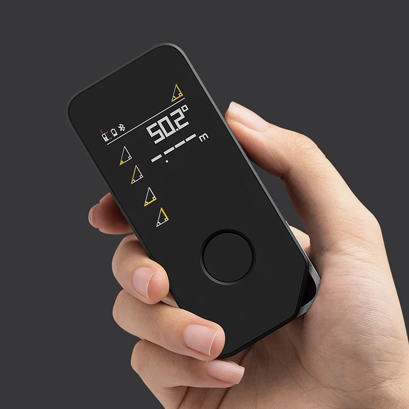 HOTO Smart Laser Measure Pro – LED Display Digital Laser Tape, Rechargeable Rangefinder & Intelligent Measuring Tool