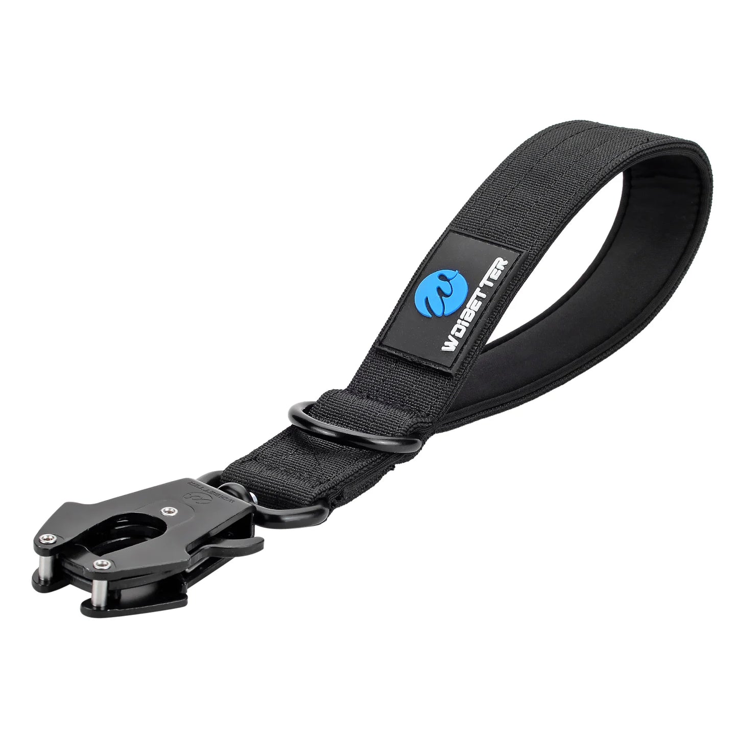 Heavy-Duty Nylon Dog Collar with Traffic Lead – Short Military-Style Leash with Metal Buckle for Large Dogs & Puppies