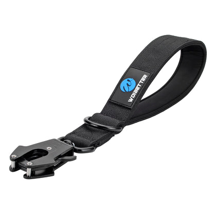 Heavy-Duty Nylon Dog Collar with Traffic Lead – Short Military-Style Leash with Metal Buckle for Large Dogs & Puppies