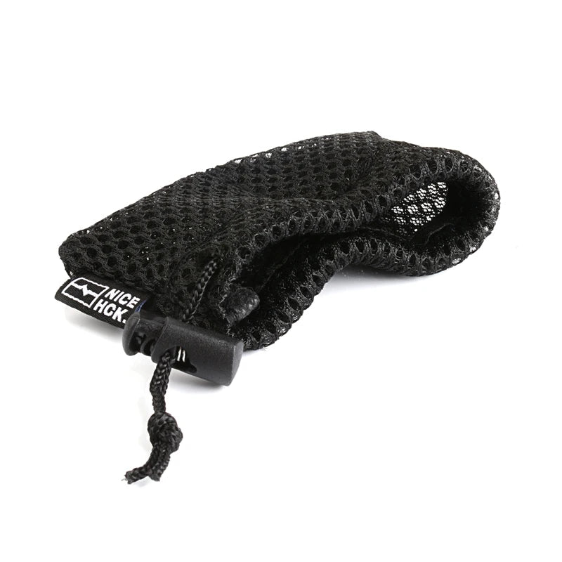 NiceHCK Black HIFI Earphone Mesh Carrying Bag – Earbud Protection Pouch, Rub Resistance, USB Cable Elastic Organizer