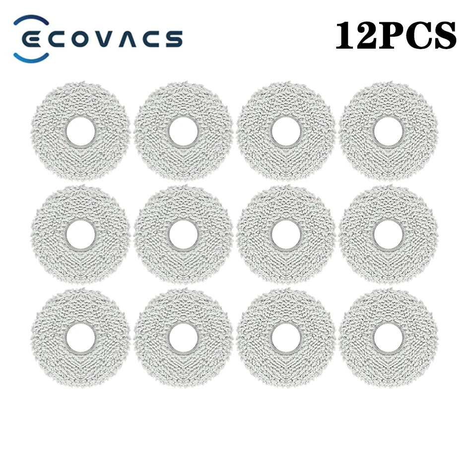 Ecovacs Deebot T30 Pro Omni / YEEDI M12 Pro+ Parts – Roller Brush, Side Brush, HEPA Filter, Dust Bag, Mop Cloth & Bracket