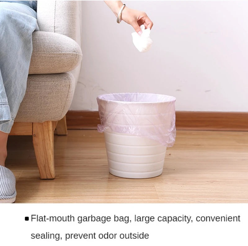 5 Rolls Household Disposable Trash Bags – Small Kitchen Garbage Pouch Bags for Cleaning, Storage & Waste Disposal