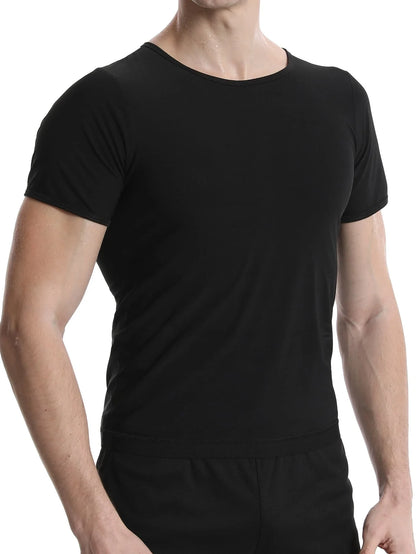 Men's Sauna Suit Shirt: Heat Trapping Compression Vest for Gym Exercise - Versatile Shapewear Top and Waist Trainer