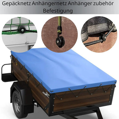Car Trunk Hooks Organizer | Rear Cargo Mounting Luggage Net Fastener with Screw & Adhesive Tape Kit