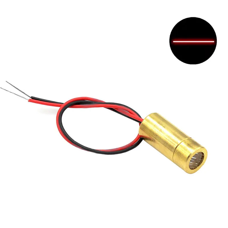 650nm 5mW Red Laser Module – Point, Line, Cross Focusable Glass Lens, Industrial Class