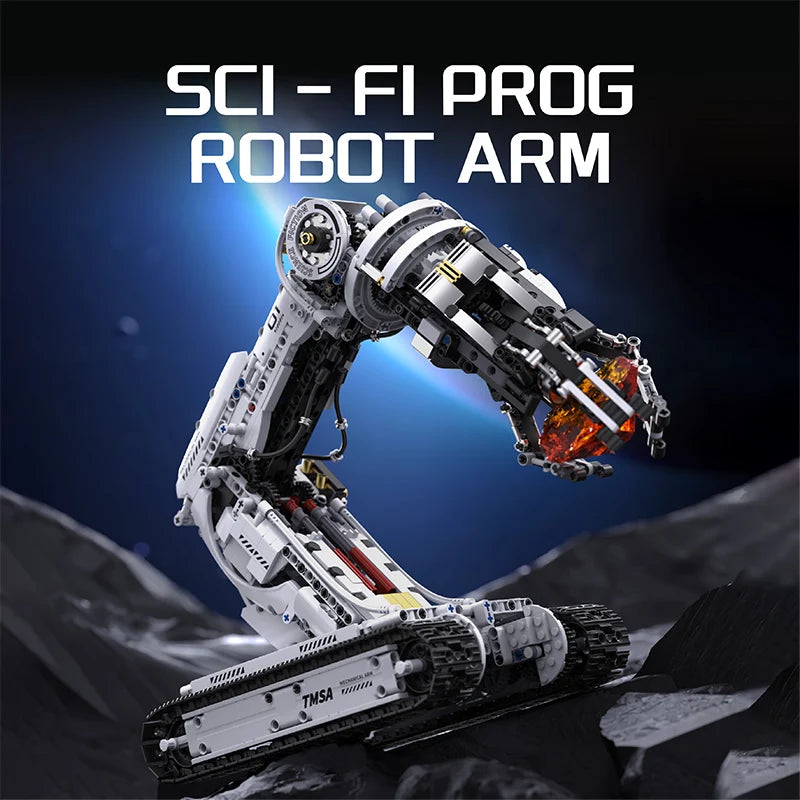Technical 1512PCS Science Fiction Robotic Arm Building Blocks Set – High-Tech Engineering Car Bricks Toy for Kids & Adults STEM Educational Gift