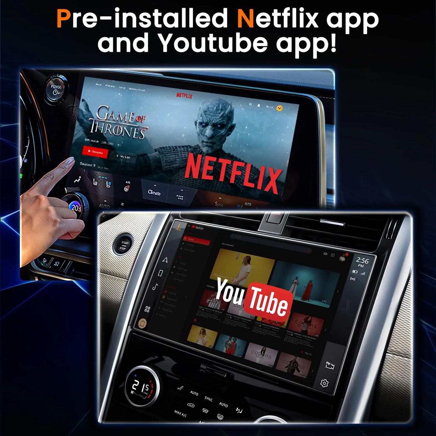 Android 13 CarPlay Smart AI Box - Wireless Android Auto Adapter for Car Intelligent Systems, Supports Netflix and YouTube