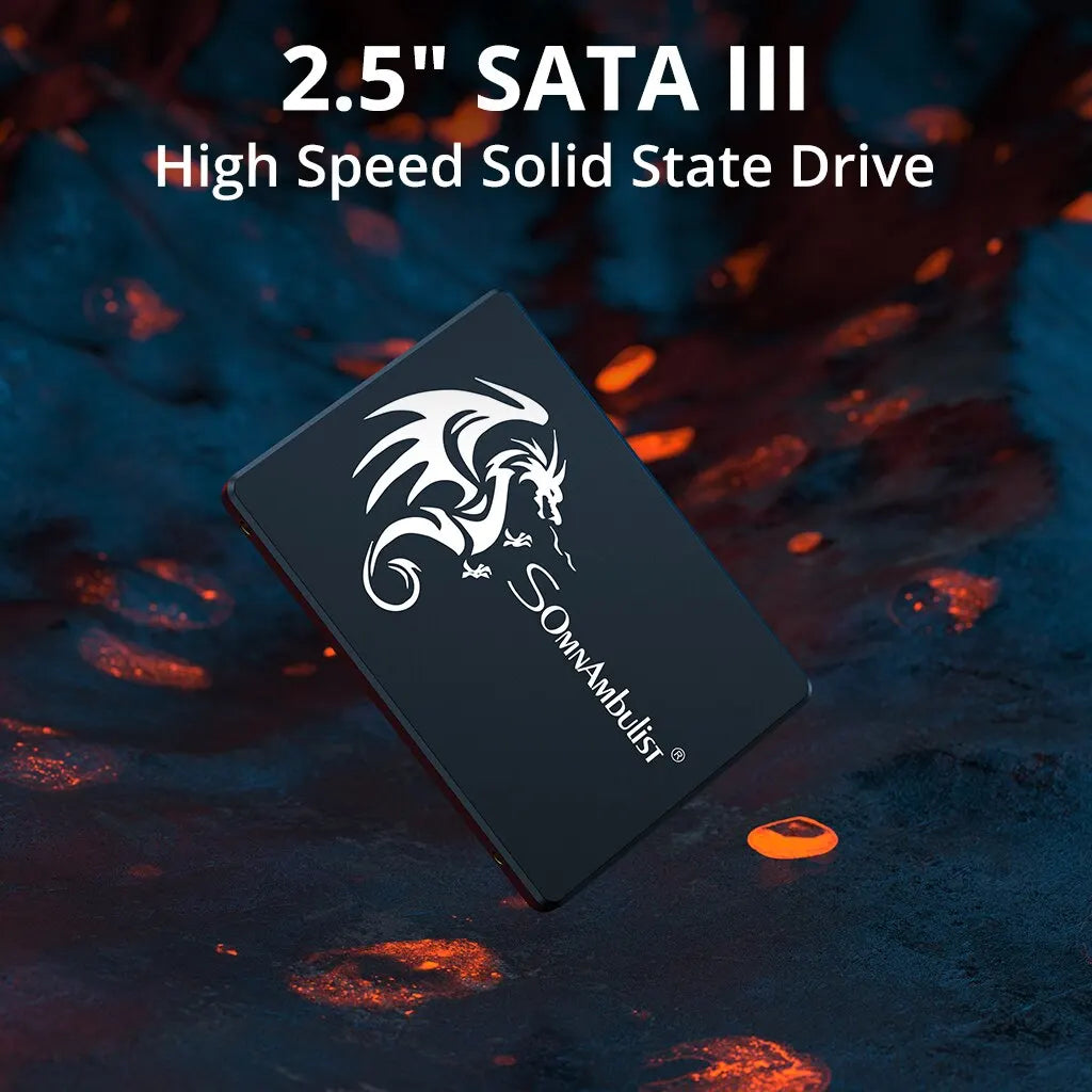 SomnAmbulist SATA3 Internal SSD – 120GB to 2TB Solid State Drive for PC & Laptop (2.5 Inch)   2/2