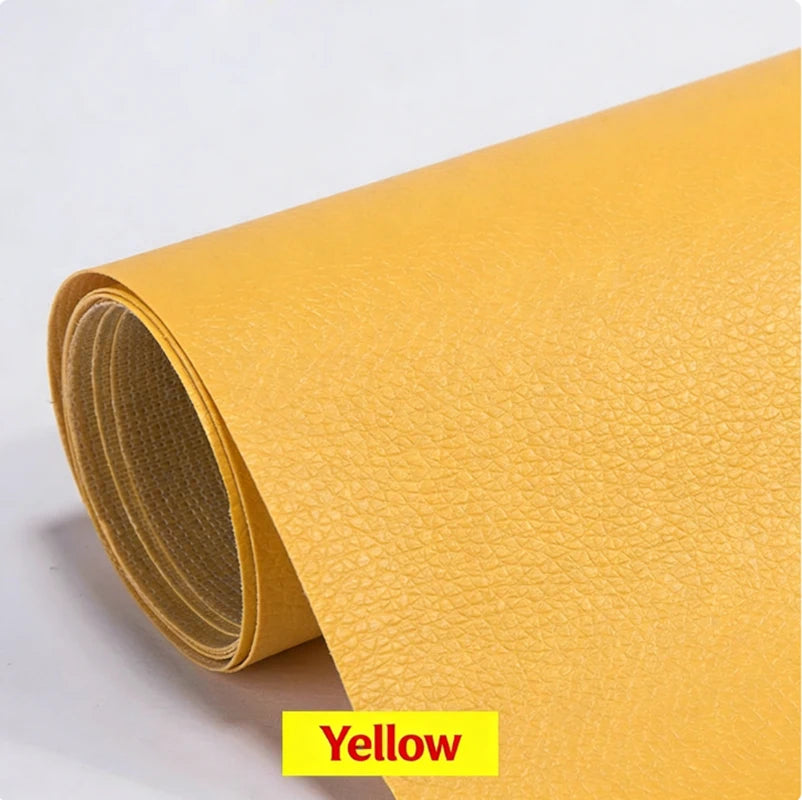 Large PU Leather Repair Patch Roll - Self-Adhesive Faux Leather Repair Tape for Sofa & Car Seats