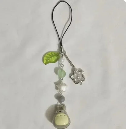 Cute Bear Strawberry Beaded Phone Charm - Y2K Coquette Keychain & Handbag Pendant Accessory Gift