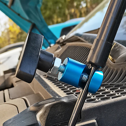 Aluminum Car Hood Holder: Anti-Slip Engine Cover Lifting Support Rod - Trunk Air Pressure Clamp for Secure Fixing, Essential Car Tool Accessory