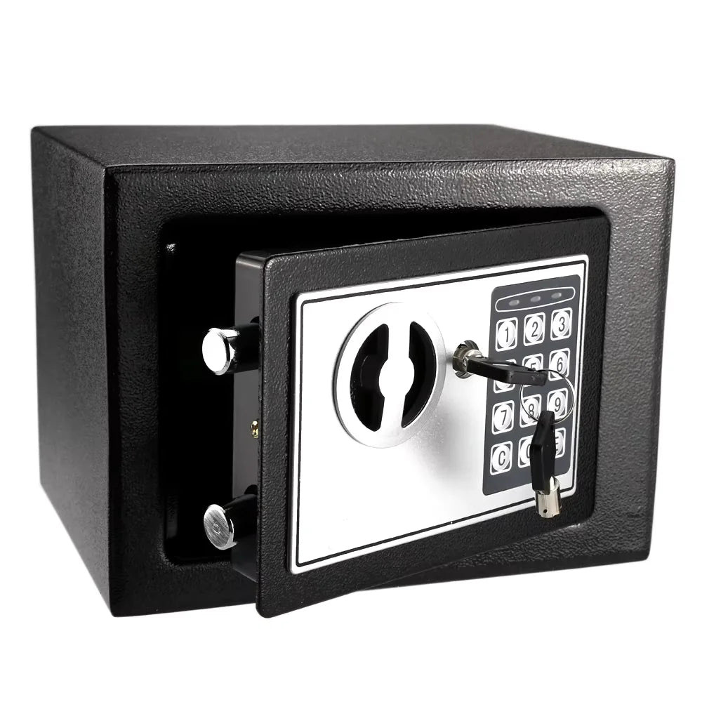 2025 Electronic Digital Keypad Safe — All-Steel Security Box for Home & Office with Password and Key Unlock