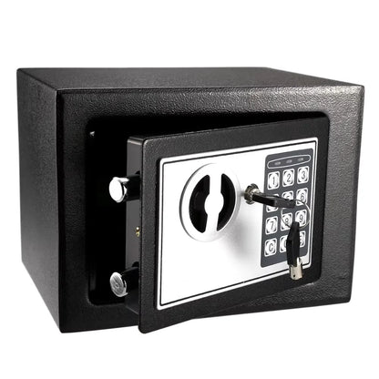 2025 Electronic Digital Keypad Safe — All-Steel Security Box for Home & Office with Password and Key Unlock