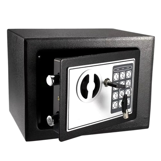 2025 Electronic Digital Keypad Safe — All-Steel Security Box for Home & Office with Password and Key Unlock
