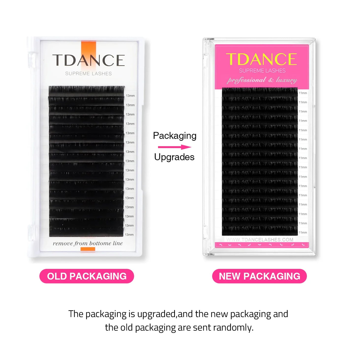 TDANCE Classic Korean PBT Faux Mink Eyelash Extensions – 16 Row Matte Black Russian Volume Individual Lashes for Professional Makeup & Salon Use