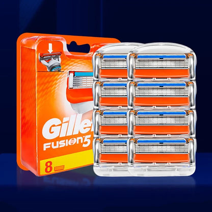 Gillette Fusion 5 Razor Blade Refills - 5-Layer Manual Shaving Head for Men's Face Care and Beard Removal