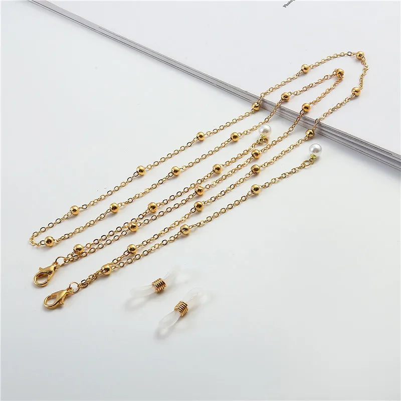 Pearl Beaded Eyeglasses Chain for Women – Trendy Sunglasses Holder Necklace, Mask Lanyard & Fashion Accessory Gift